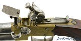 British Brass Frame Flintlock Tap-Action Pistol by John Jones & Co. of London - 9 of 13