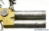British Brass Frame Flintlock Tap-Action Pistol by John Jones & Co. of London - 4 of 13