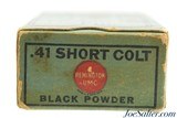 Scarce Full Box Rem-UMC 41 Short Colt Black Powder Ammo 50 Rds - 3 of 8