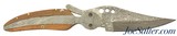 Custom Damascus Folding Knife Extended Tang - 1 of 6