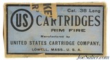 United States Cartridge Company .38 Long Rim Fire BP Excellent Sealed - 1 of 6