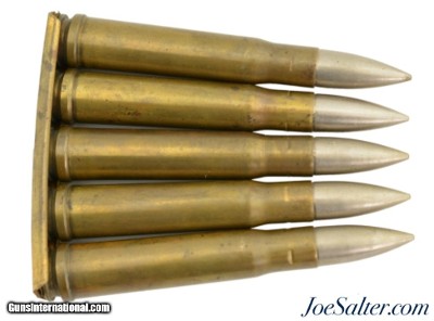 WWII British 5 Rounds Ammo On Stripper for Rifle Anti-Tank .55in Boys