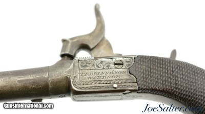 British Small Frame Percussion Turn-Off Pistol by Perrins & Son of Windsor - Image 5 of 12