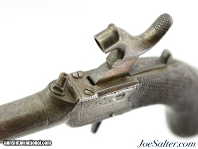 British Small Frame Percussion Turn-Off Pistol by Perrins & Son of Windsor - Image 8 of 12