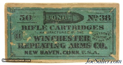 Sealed! Winchester 38 Long Rim Fire Black Powder Rifle Ammo Model 1885