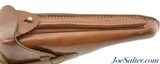 WWI German Hans Romer Neu-Ulm 1918 Artillery Luger Holster Shortened for Police - 5 of 9
