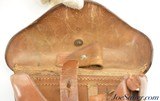 WWI German Hans Romer Neu-Ulm 1918 Artillery Luger Holster Shortened for Police - 6 of 9