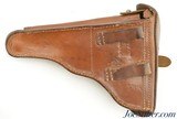 WWI German Hans Romer Neu-Ulm 1918 Artillery Luger Holster Shortened for Police - 2 of 9