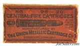 Scarce Full Box UMC 25-20 SS Black Powder Ammo 86 Gr Bullet - 1 of 7