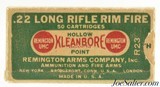 Remington UMC
22 Long Rifle Hollow Point Ammo 1927 Kleanbore Series - 1 of 7