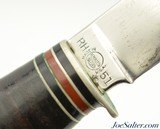 Excellent Remington Dupont Etched Blade Boy Scout Knife RH-51 With Sheath - 7 of 11