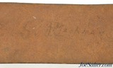 Original Civil War Named Leather Waist Belt & U.S. Lead Filled Buckle - 5 of 6