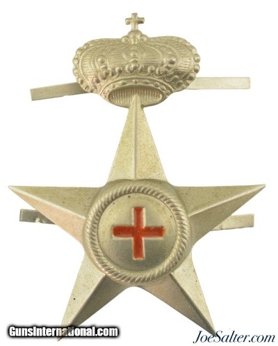 WWII Italian Royal Army Doctor Pith Helmet Badge
