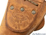 Antique Iver Johnson Co. Leather Holster #706 Colt SAA Texas Cowboy - 7 of 8
