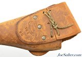 Antique Iver Johnson Co. Leather Holster #706 Colt SAA Texas Cowboy - 6 of 8