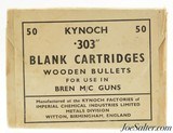 Sealed Kynoch 303 British Blanks 50 Rds Wood Bullets Bren Gun Movies