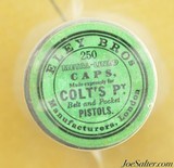 NOS Colt 2nd Generation Reproduction Eley Cap Tin For Belt & Pocket Pistols Green - 2 of 4