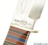 Vintage 20s Remington RH 34 UMC Fixed Blade 5" Knife and Scabbard - 6 of 12