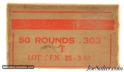 Sealed FN 303 British Ammo 50 Rounds 1953