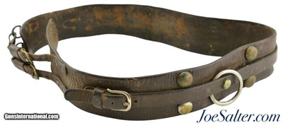 Antique Sheriff Lawman Restraint Leather Belt 1800s