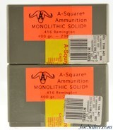 A-Square Ammunition Lion Loads SP .416 Rem. 400gr One Sealed box - 1 of 2