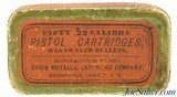 Early Union Metallic Cartridge Co. Orange Label Issue 22 Short Ammo
Swaged Bullet - 1 of 7