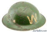 WW2 Irish Air Raid Warden Mk. 2 Brodie Helmet with ARP Size Tag