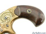 Antique Engraved Colt Open Top Pocket 22 RF Revolver Built 1875 - 5 of 12