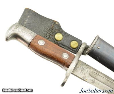 Scarce U.S. Cadet Bayonet 1900 Krag West Point Hoffman's Belt Attachment