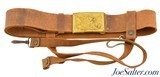 Spanish American War Era U.S. Military Sword Belt with Eagle Buckle