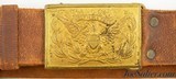 Spanish American War Era U.S. Military Sword Belt with Eagle Buckle - 2 of 6