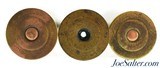 Scarce A.A.C. Hobbs Patent 12 Gauge Brass Empty Primed Shotgun Shells 3 Count - 2 of 2