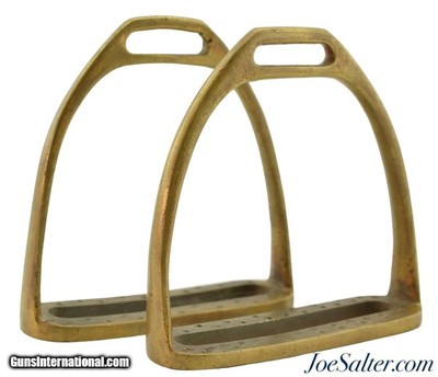 Antique Bronze Stirrups Pair
