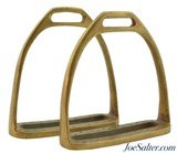 Antique Bronze Stirrups Pair