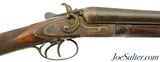 Outstanding William Parkhurst Belgium Double SxS 12 GA Hammer Shotgun