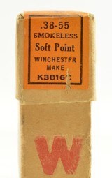 Winchester 38-55 WCF Ammo 1924 Early "K" Code Box Smokeless Full Box - 3 of 7