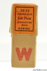 Winchester 38-55 WCF Ammo 1924 Early "K" Code Box Smokeless Full Box - 5 of 7
