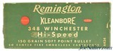 Remington 348 Winchester Ammo Post War Full Box 150 Gr SP