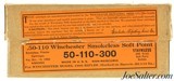Scarce Winchester 50-110 Smokeless Ammo Staynless Full Box 3-27 Date Code - 1 of 8