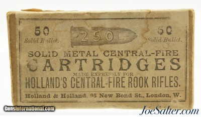 Scarce Partial Box 250 Rook Ammunition Holland & Holland 31 Rounds