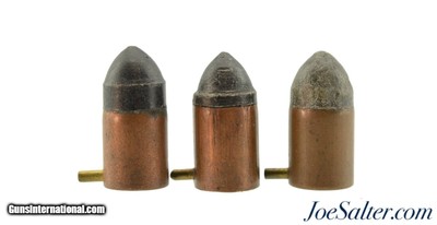 Belgian 12mm Pinfire Short Cartridges Fusnot Bruxelles Dits St. Gilles 3 Rounds