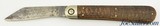 Press Button Knife Co. 4 7/8" Invincible Walden NY Brown Jigged Bone - 2 of 7