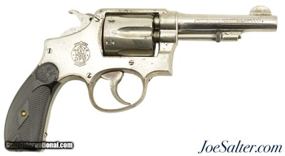 Nickel Finish S&W .38 Military & Police Model of 1905 2nd Change Revolver