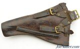 Original British WWI Era P-1903 Open Top Webley Revolver Holster - 2 of 3