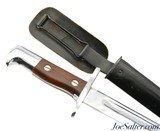 USMA West Point Krag Bayonet 1902 Date Chrome Plated + Scabbard Excellent - 1 of 10