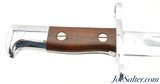 USMA West Point Krag Bayonet 1902 Date Chrome Plated + Scabbard Excellent - 3 of 10