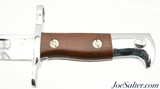 USMA West Point Krag Bayonet 1902 Date Chrome Plated + Scabbard Excellent - 6 of 10