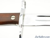 USMA West Point Krag Bayonet 1902 Date Chrome Plated + Scabbard Excellent - 4 of 10