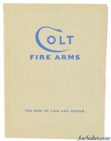 1931 Colt Firearms Arm of Law and Order Gun Catalog with Price List