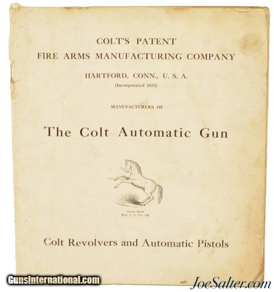 COLT'S AUTOMATIC GUN MODEL 1914 Operating Manual
